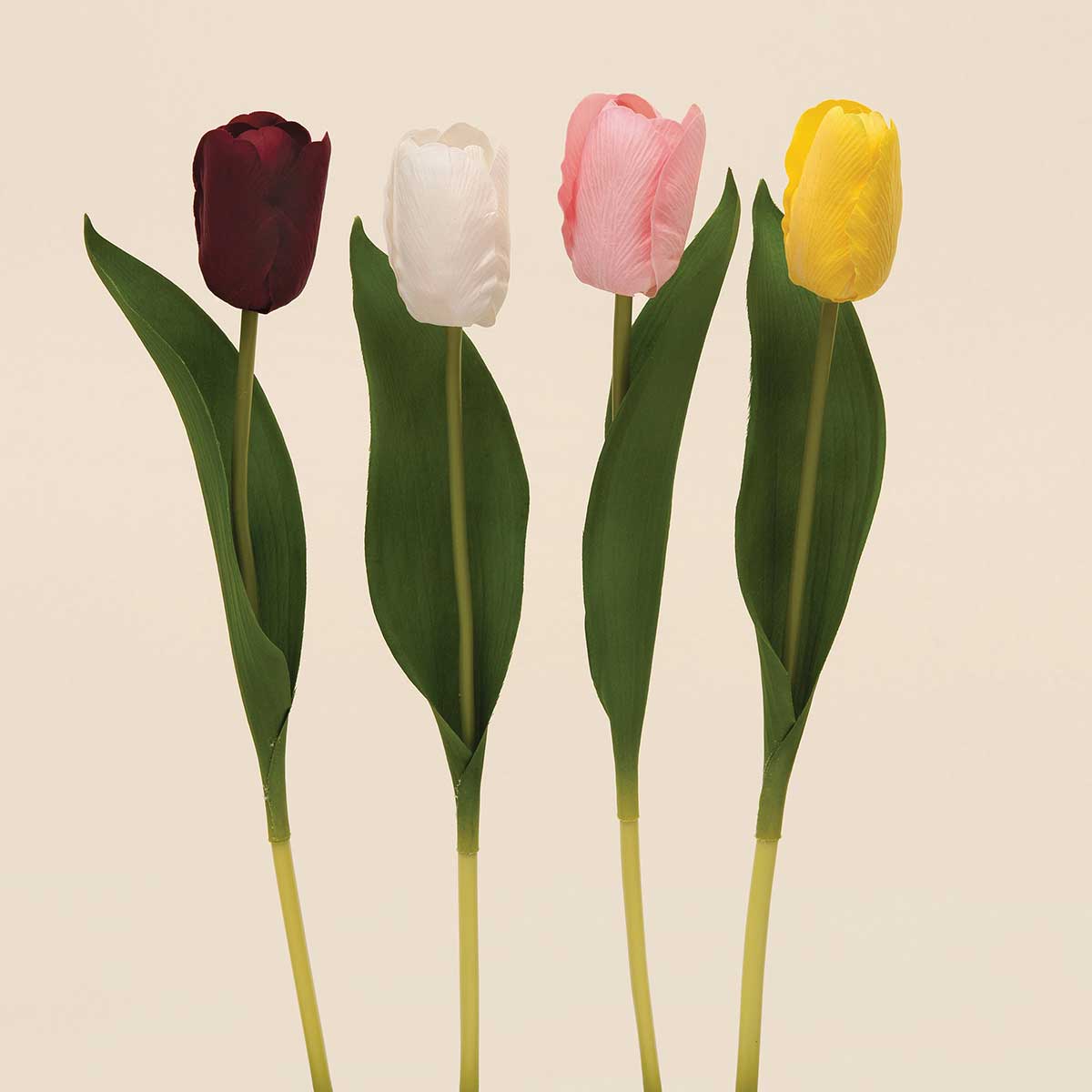 STEM DUTCH TULIP WHITE 2IN X 14IN REAL TOUCH - Click Image to Close